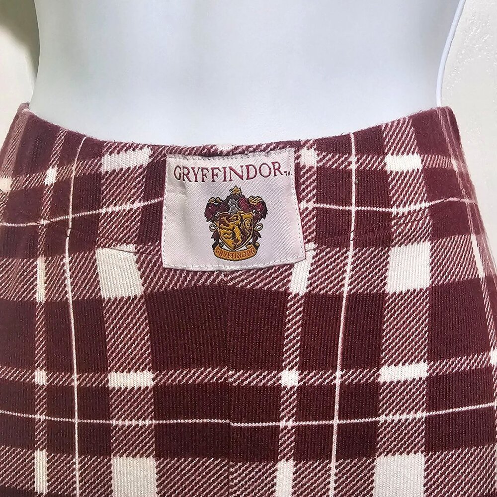 Wizarding World of Harry Potter Gryffindor Plaid Red Soft Leggings Universal - Picture 3 of 5